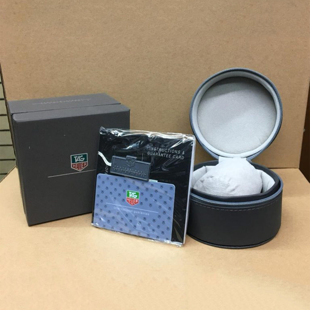 Tagheuer Cr7 Leather Grey Black Belt Watch