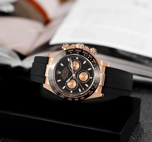 Rolex Cosmograph Daytona Rosegold with fiber belt