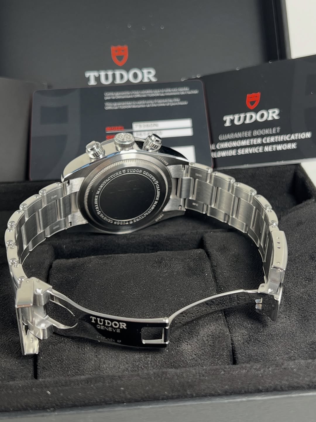 Tudor Black Bay Chrono pink Dial Stainless Steel Watch