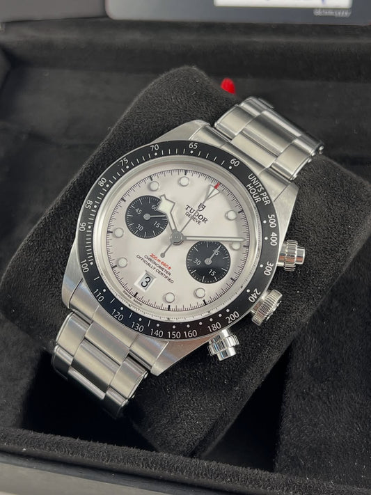 Tudor Black Bay Chrono white Dial Stainless Steel Watch