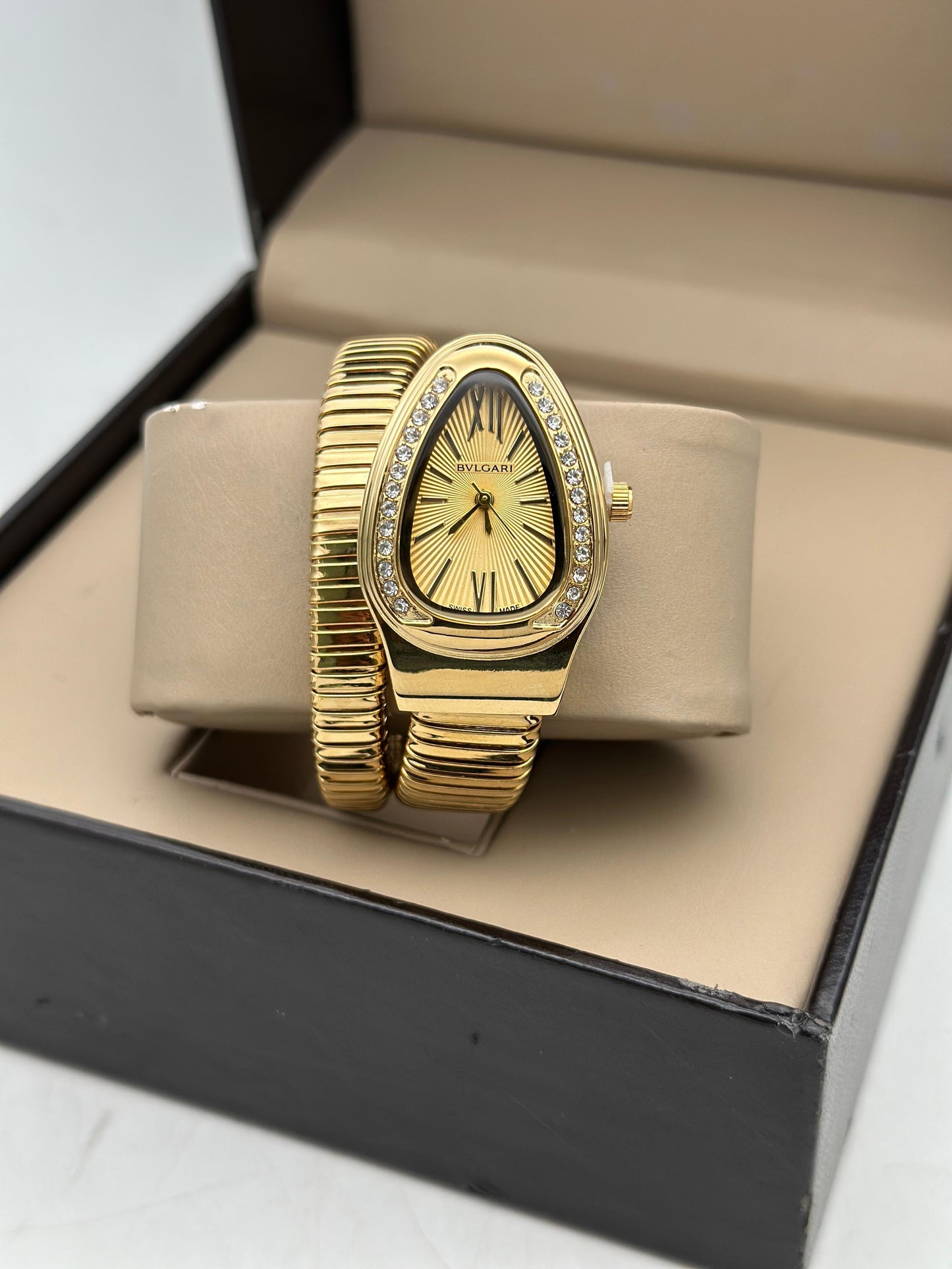 Bvlgari Serpenti Single Spiral Watch Golden Yellow Dial