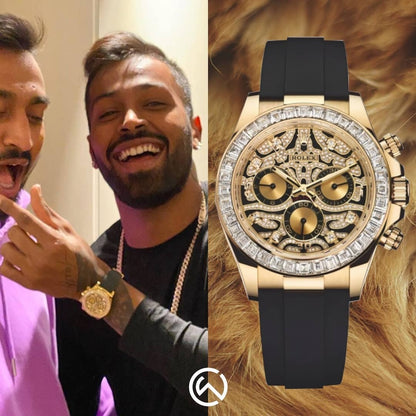 Daytona Eye of Tiger Gold Diamond Watch