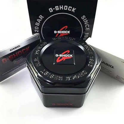 G SHOCK 2100 D SILVER Dial Brown Strap Watch
