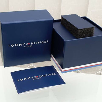 Tommy Hilfiger Blue Leather Automatic Watch