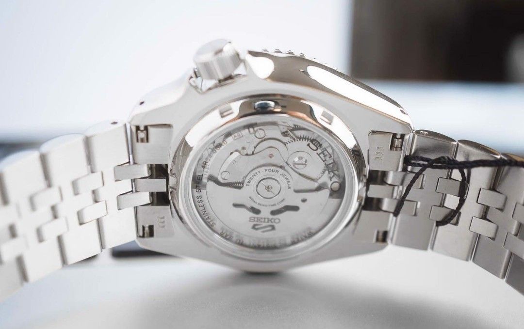 (Copy) Sko 5 GMT stainless steel white Dial black Bezel  watch
