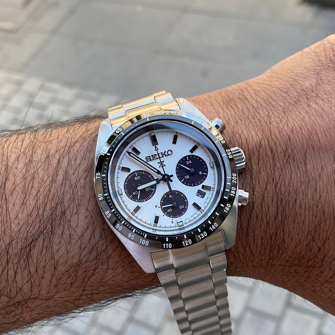 Seiko Prospex Panda SSC813P1 Stainless Steel Metal Watch
