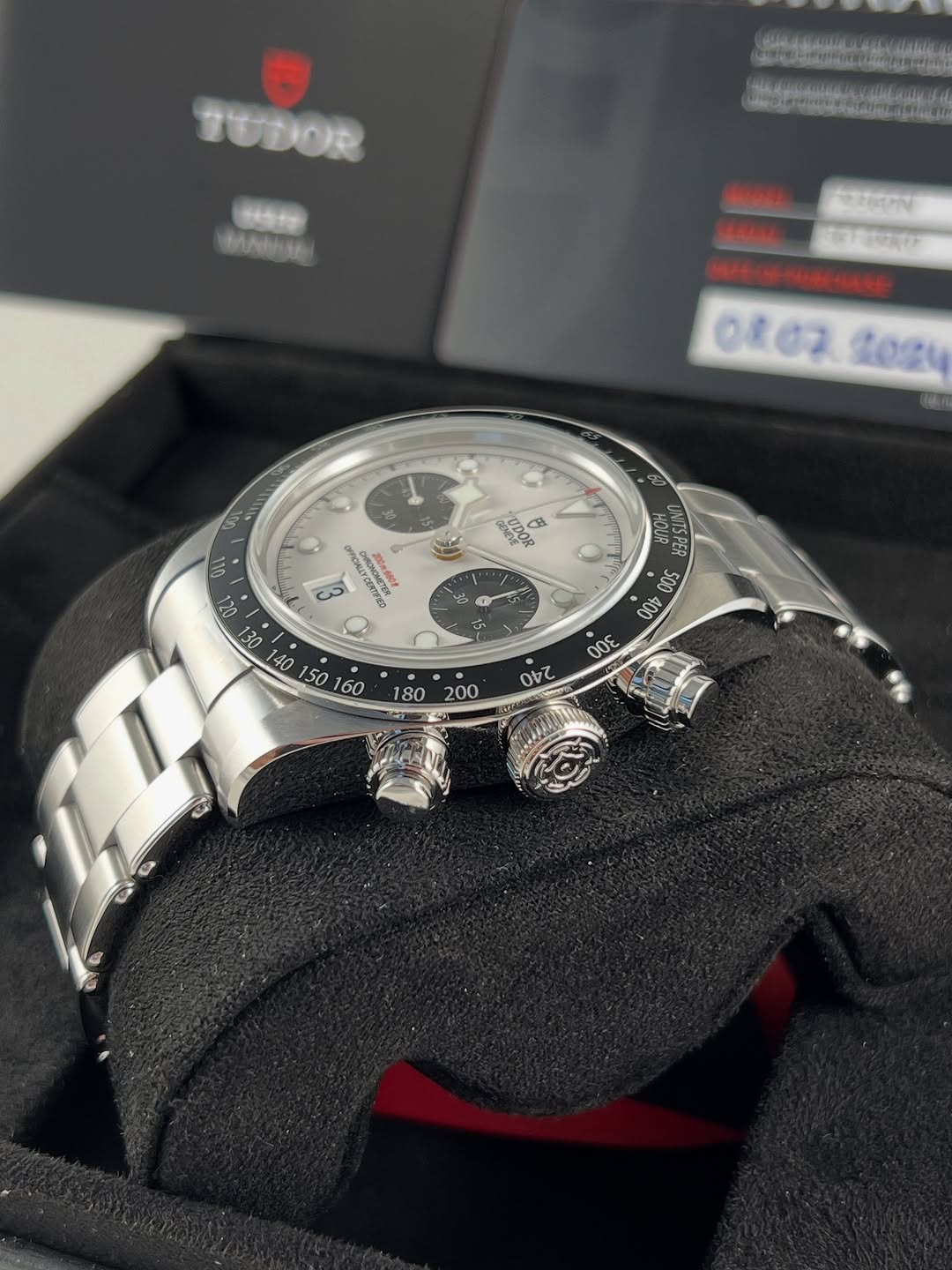 Tudor Black Bay Chrono white Dial Stainless Steel Watch