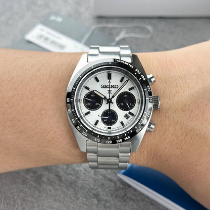 Seiko Prospex Panda SSC813P1 Stainless Steel Metal Watch