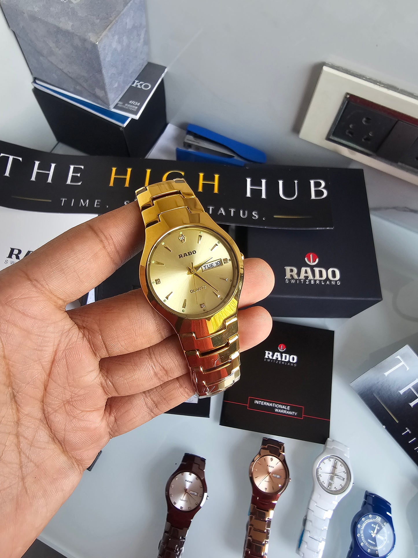 RADO DiaStar Jublie Gold watch