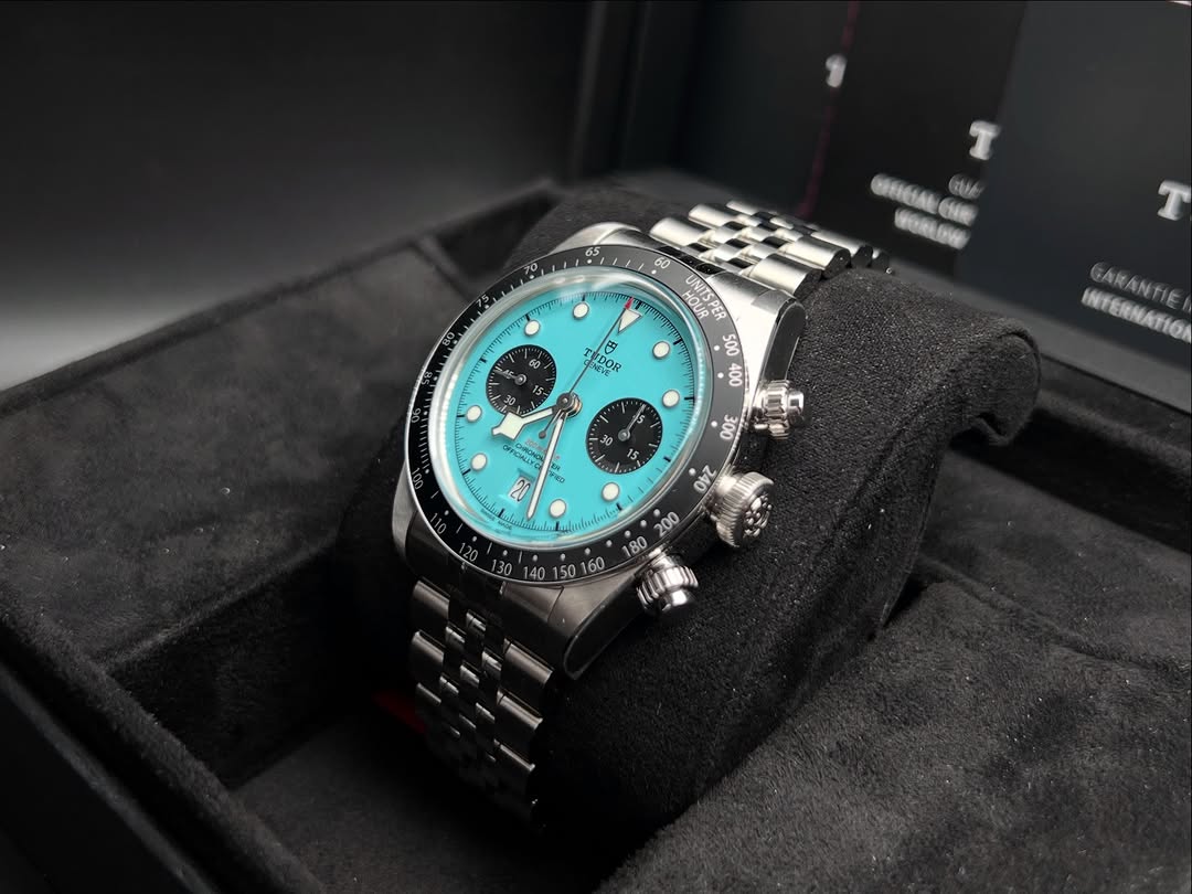 Tudor Black Bay Chrono tiffany Dial Stainless Steel Watch
