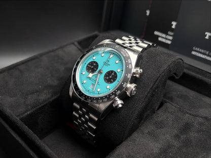 Tudor Black Bay Chrono tiffany Dial Stainless Steel Watch