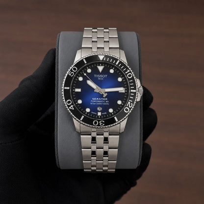 Tissot Sea star blue dial Stainless steel metal watch
