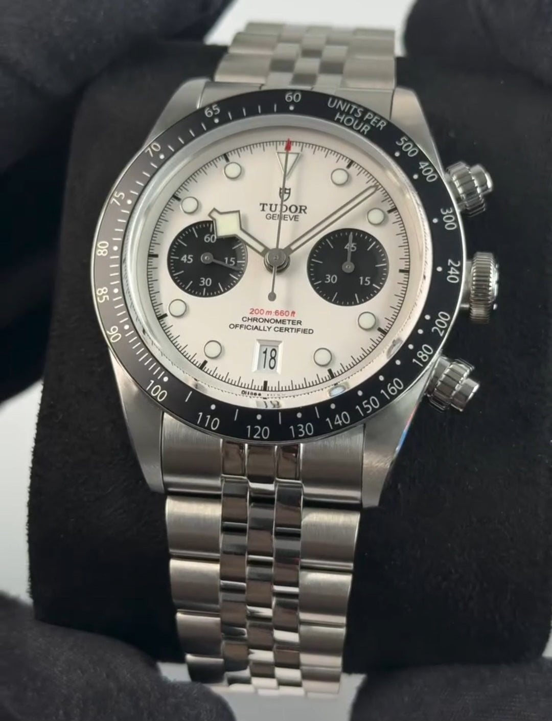 Tudor Black Bay Chrono white Dial Stainless Steel Watch