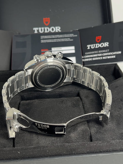 Tudor Black Bay Chrono pink Dial Stainless Steel Watch
