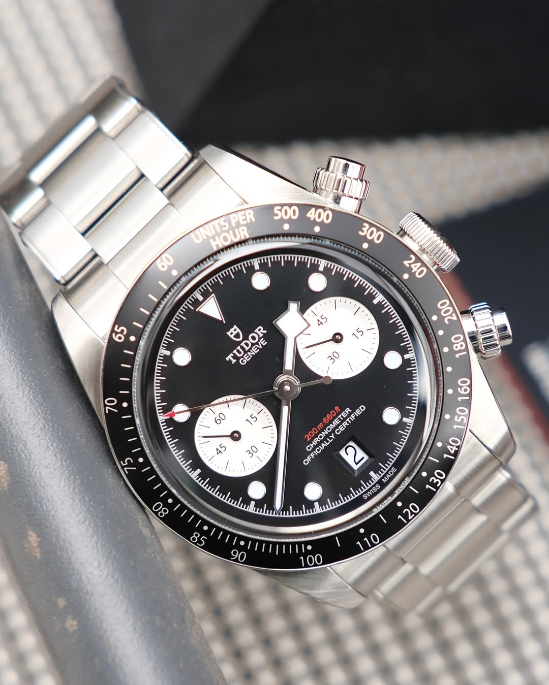 Tudor Black Bay Chrono Black Dial Stainless Steel Watch