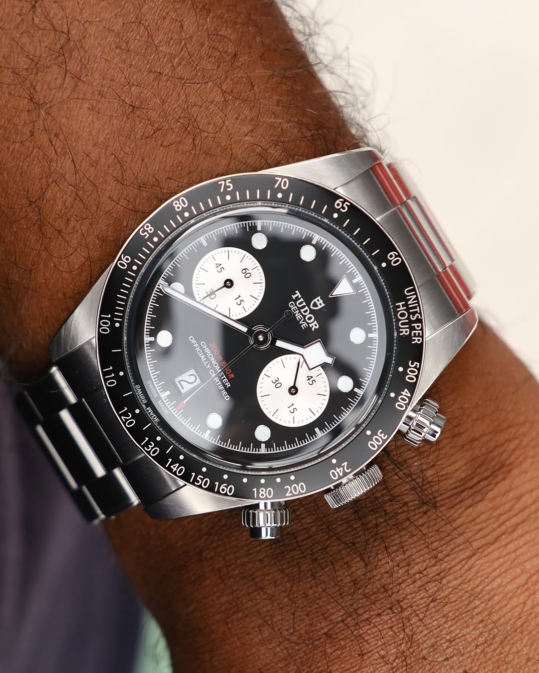 Tudor Black Bay Chrono Black Dial Stainless Steel Watch