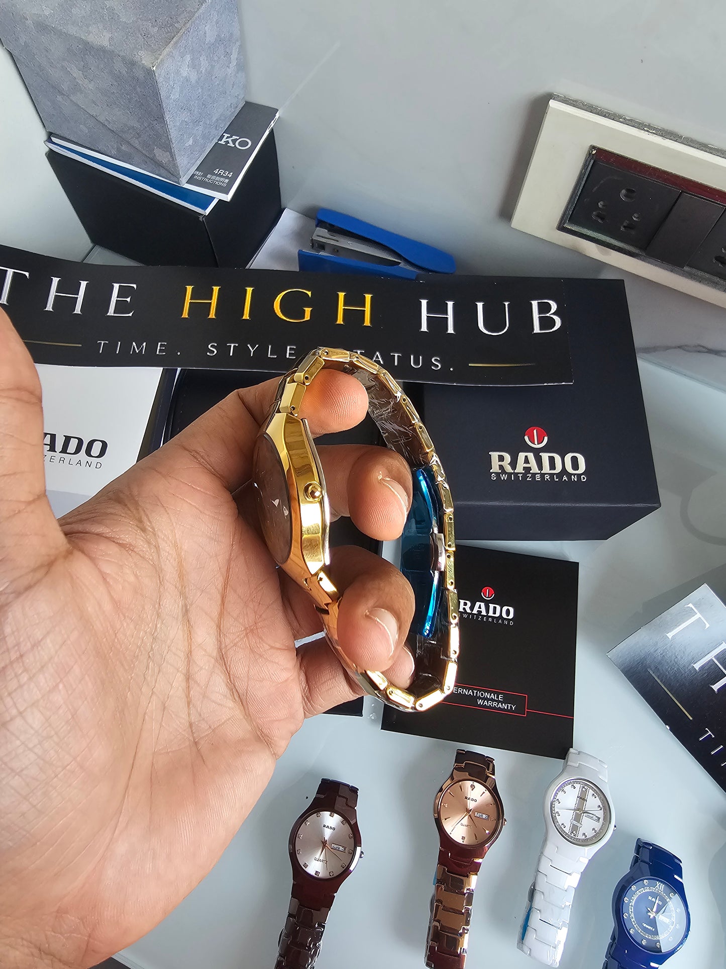 RADO DiaStar Jublie Gold watch