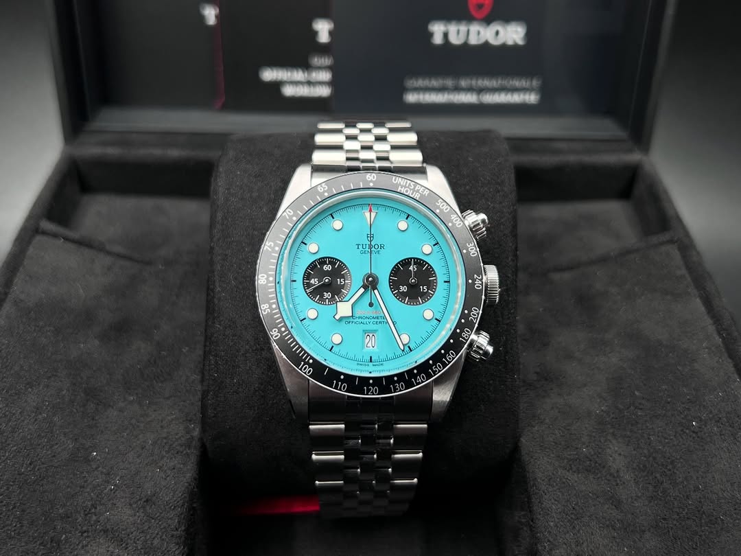 Tudor Black Bay Chrono tiffany Dial Stainless Steel Watch