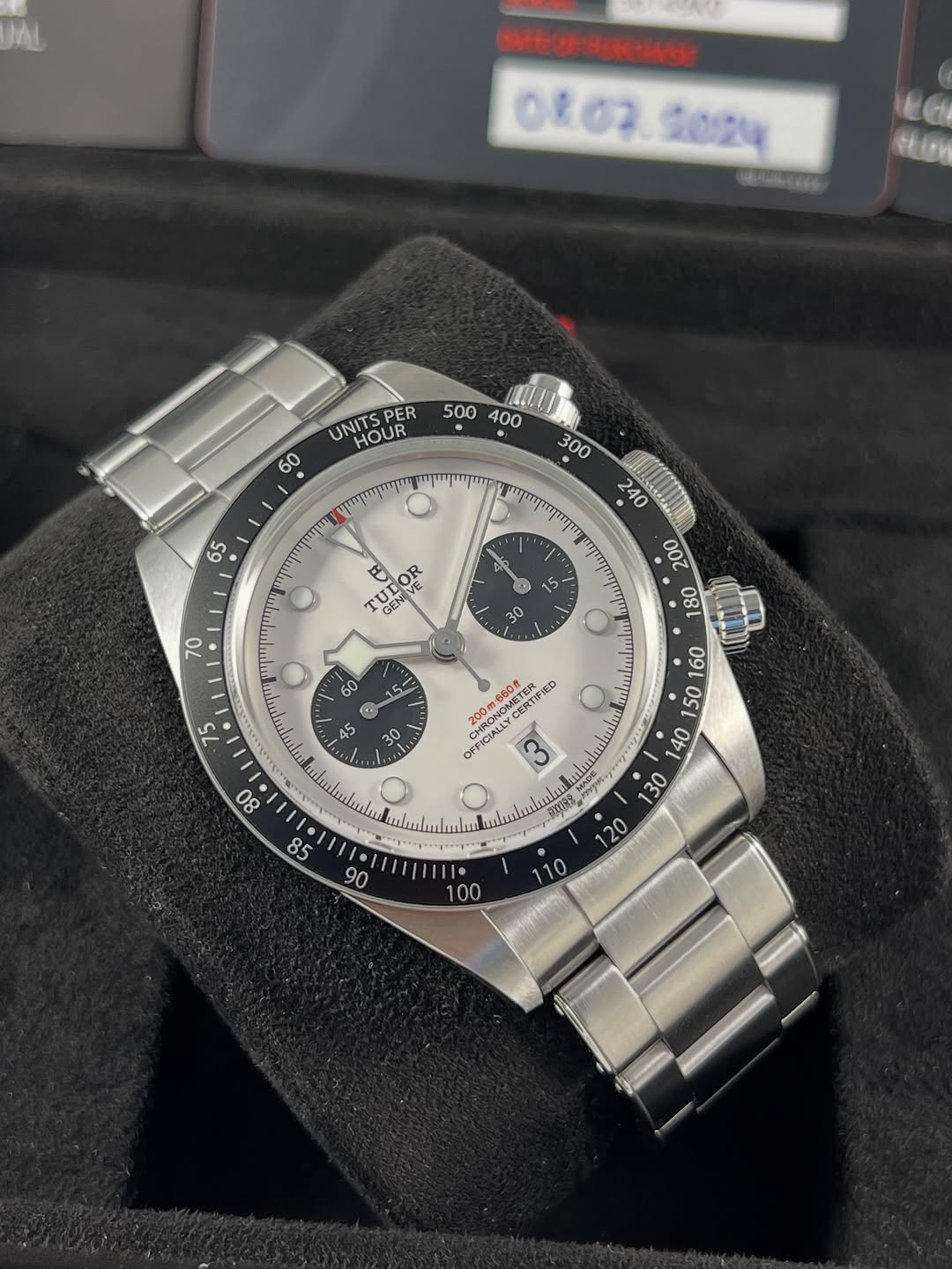 Tudor Black Bay Chrono white Dial Stainless Steel Watch